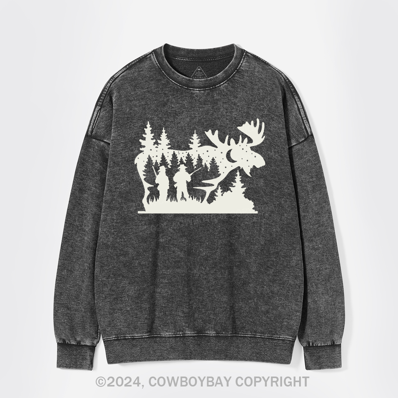 Moose Hunting Washed Sweatshirts
