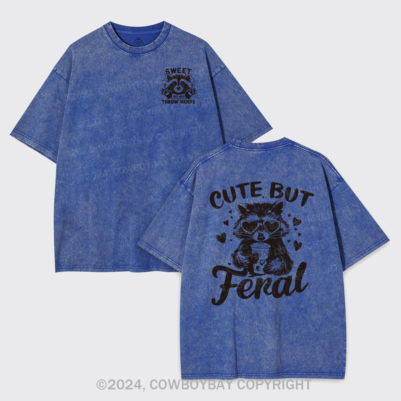 Sweet But Will Throw Hands Garment-dye Tees