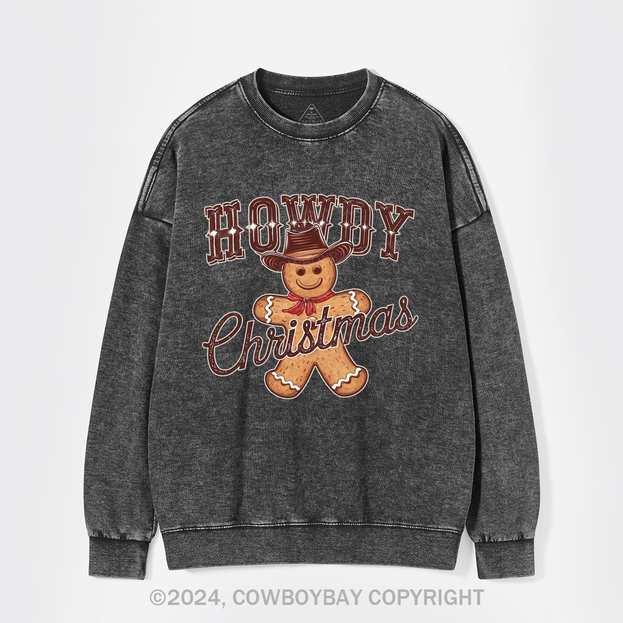 Howdy Christmas Washed Sweatshirts