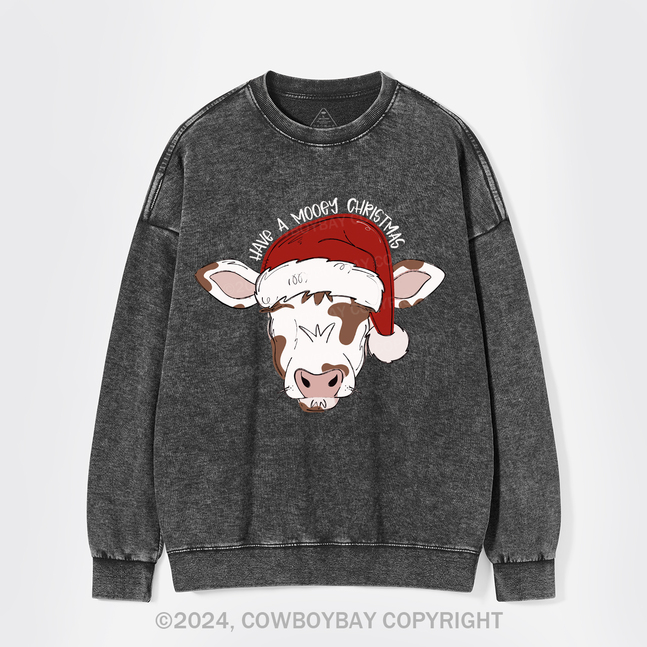 Mooey Christmas Boy Washed Sweatshirts