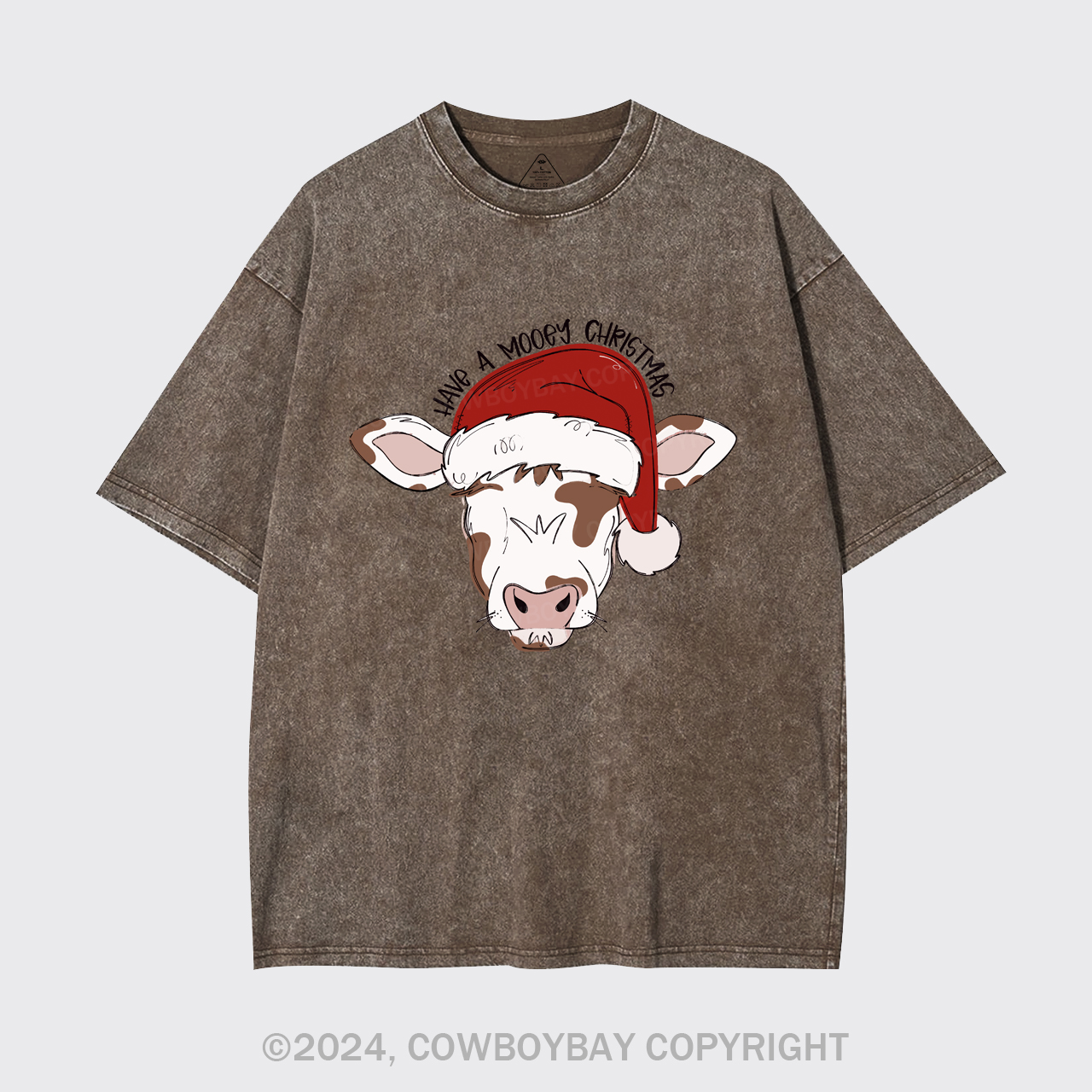 Mooey Christmas Boy Garment-dye Tees