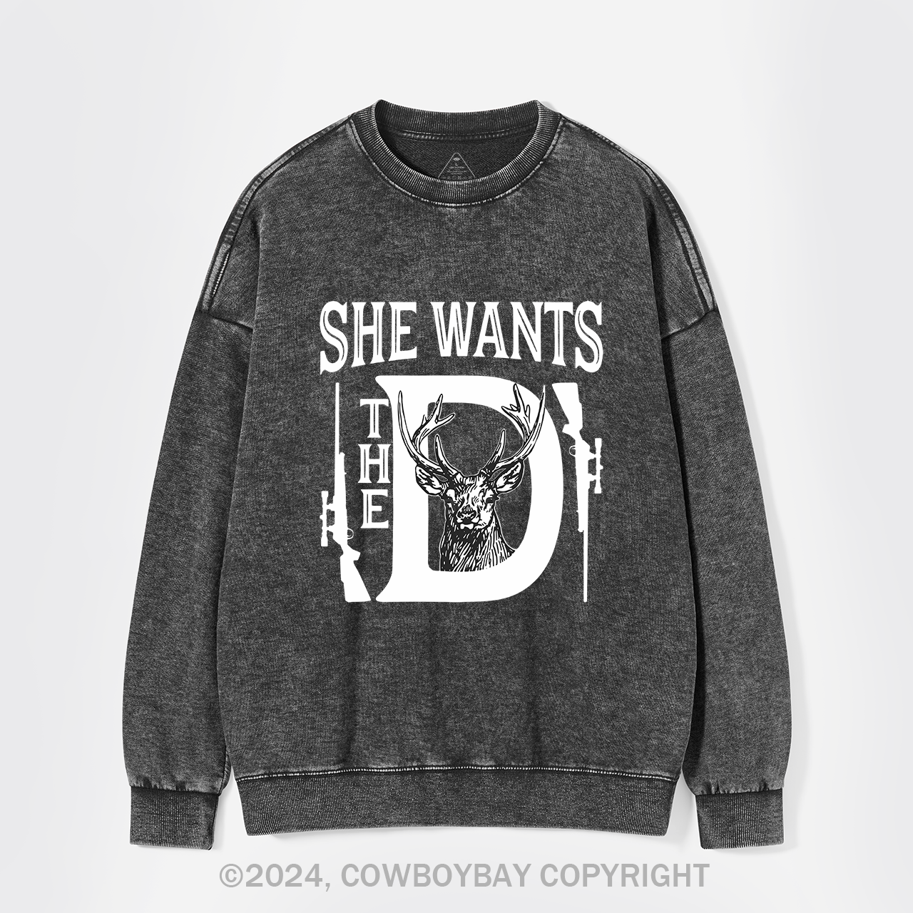 She Wants The D Washed Sweatshirts