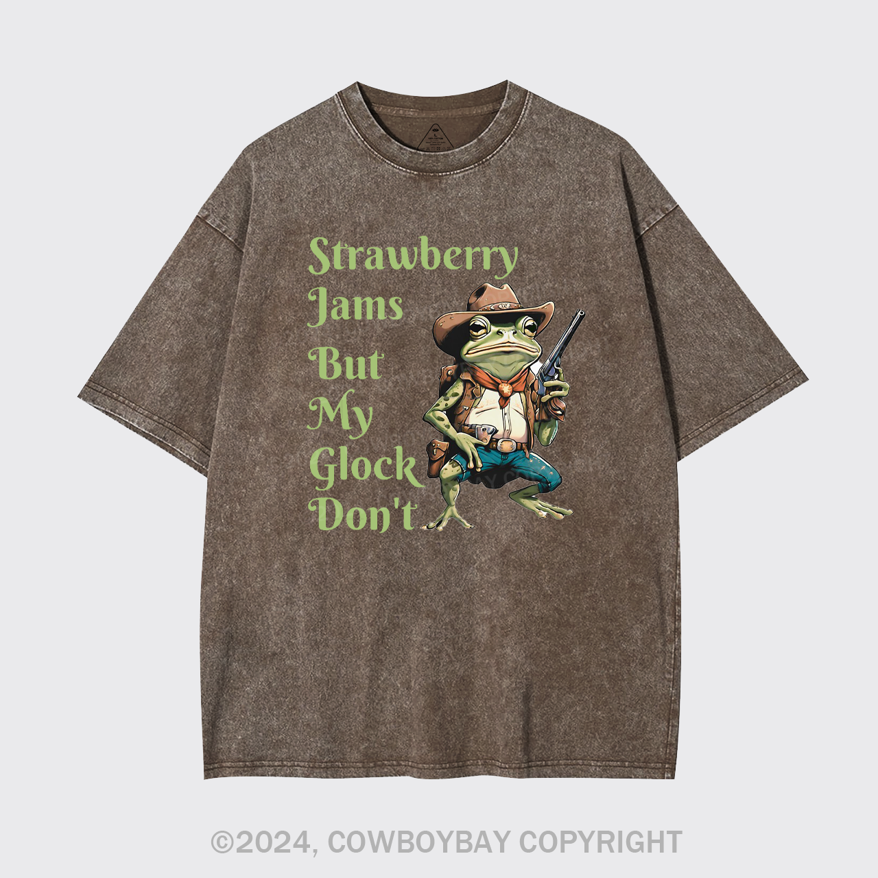 Strawberry Jams But My Glock Don't Garment-dye Tees