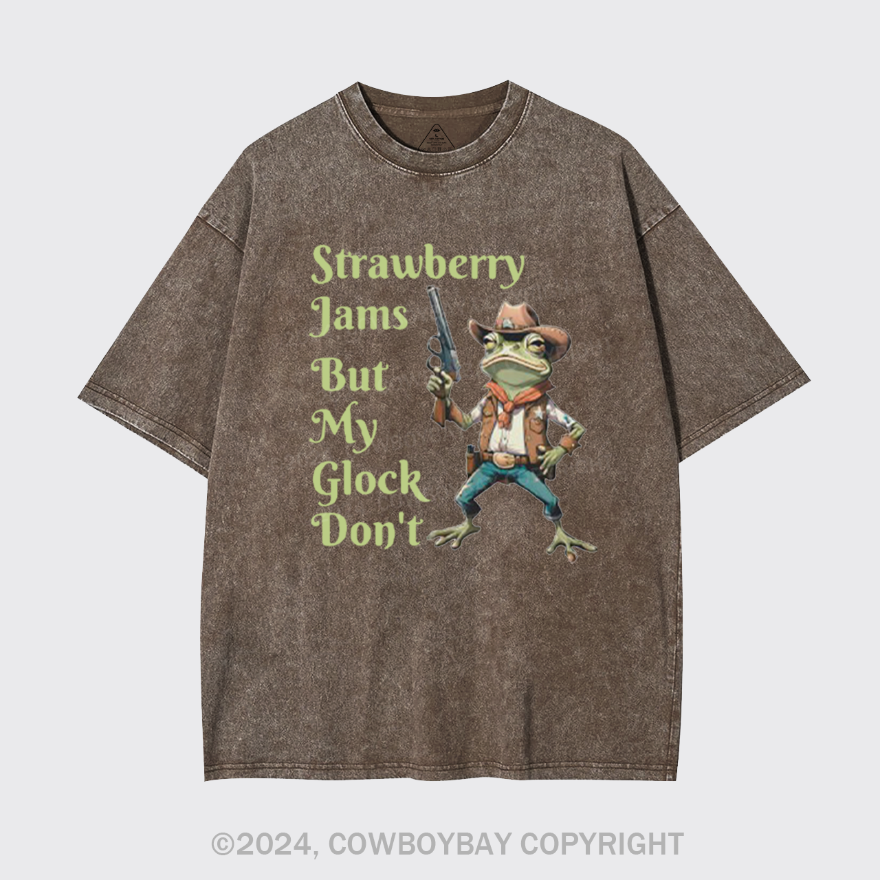 Strawberry Jams But My Glock Don't Garment-dye Tees