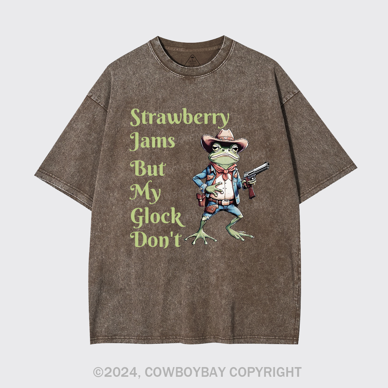 Strawberry Jams But My Glock Don't Garment-dye Tees