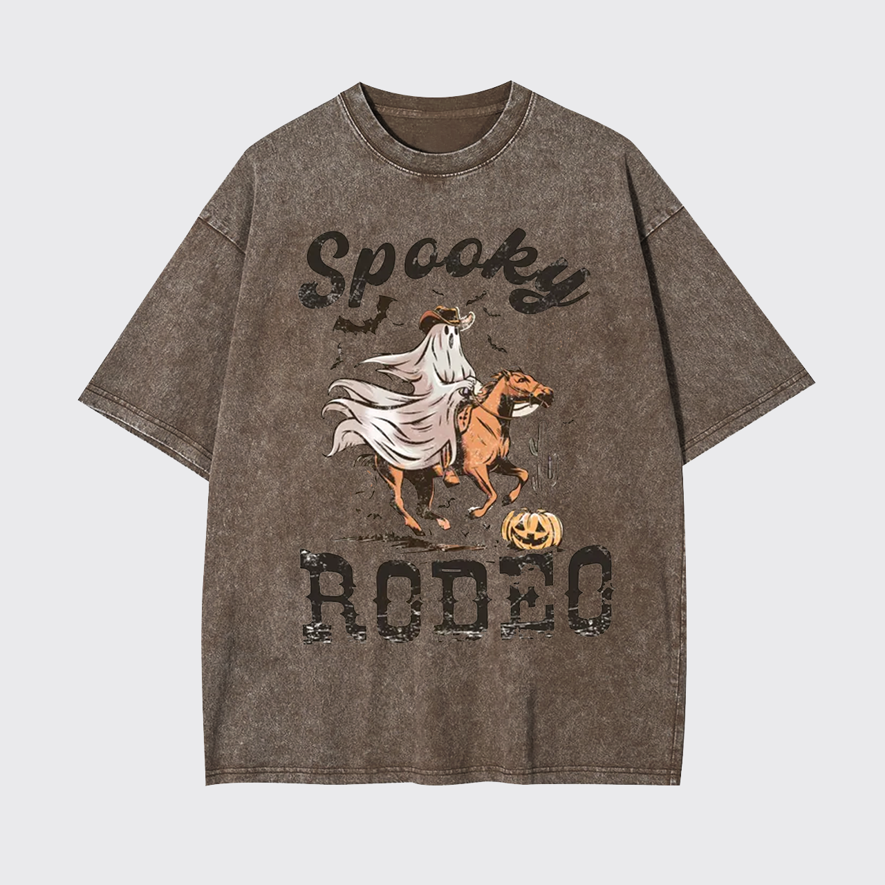 Western Halloween Spooky Rodeo Garment-dye Tees