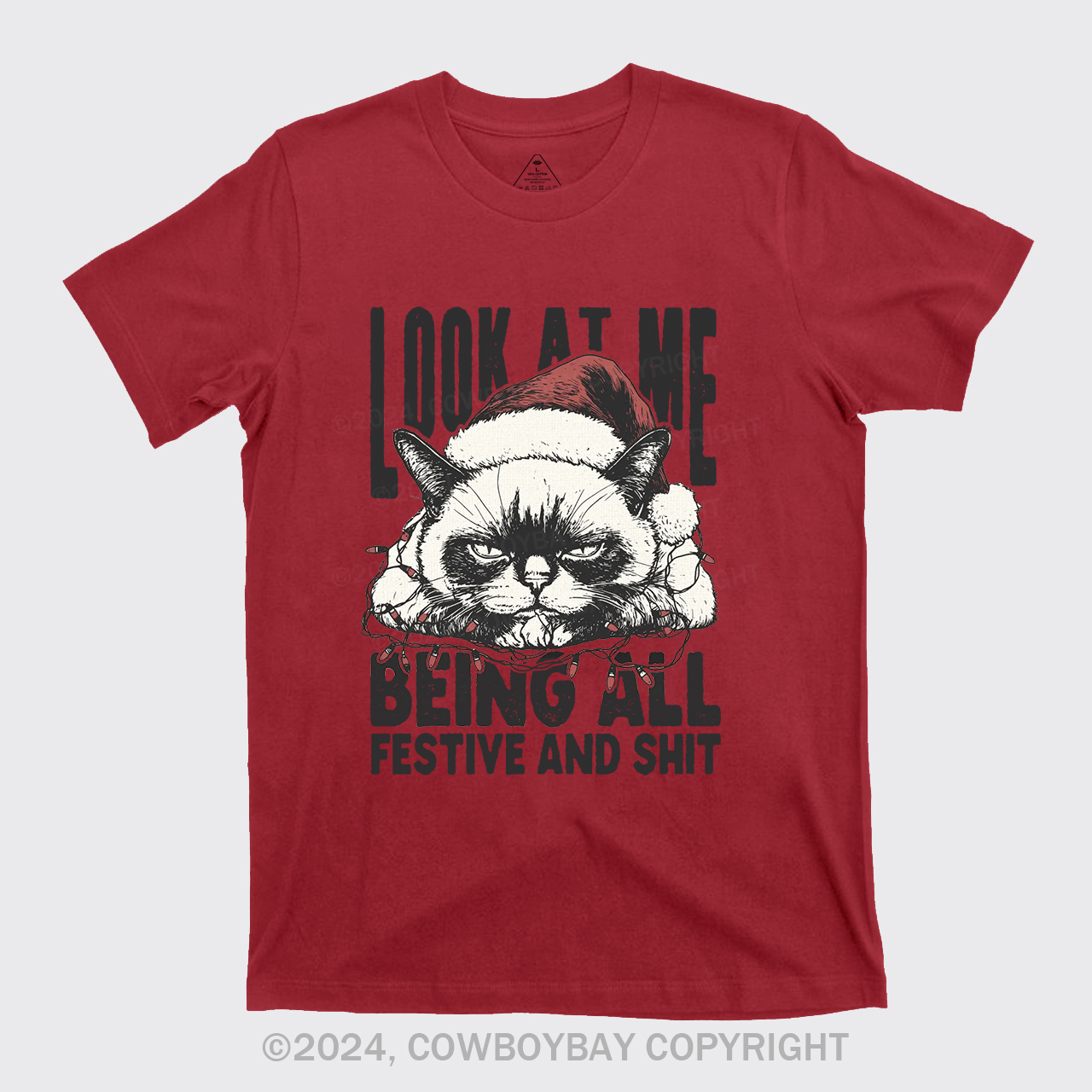 Funny Christmas Cat T-Shirts
