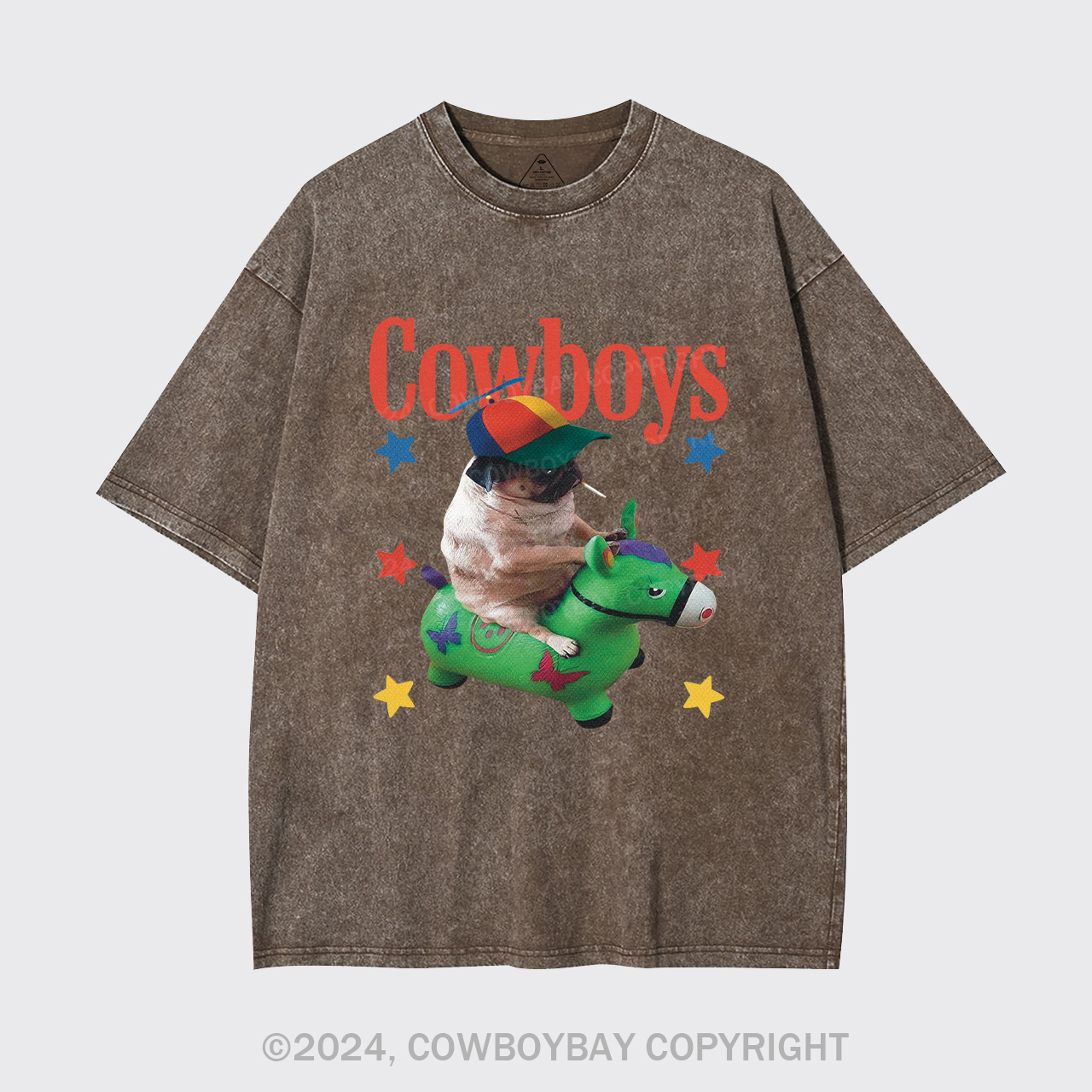 Puppy Imitation Garment-dye Tees