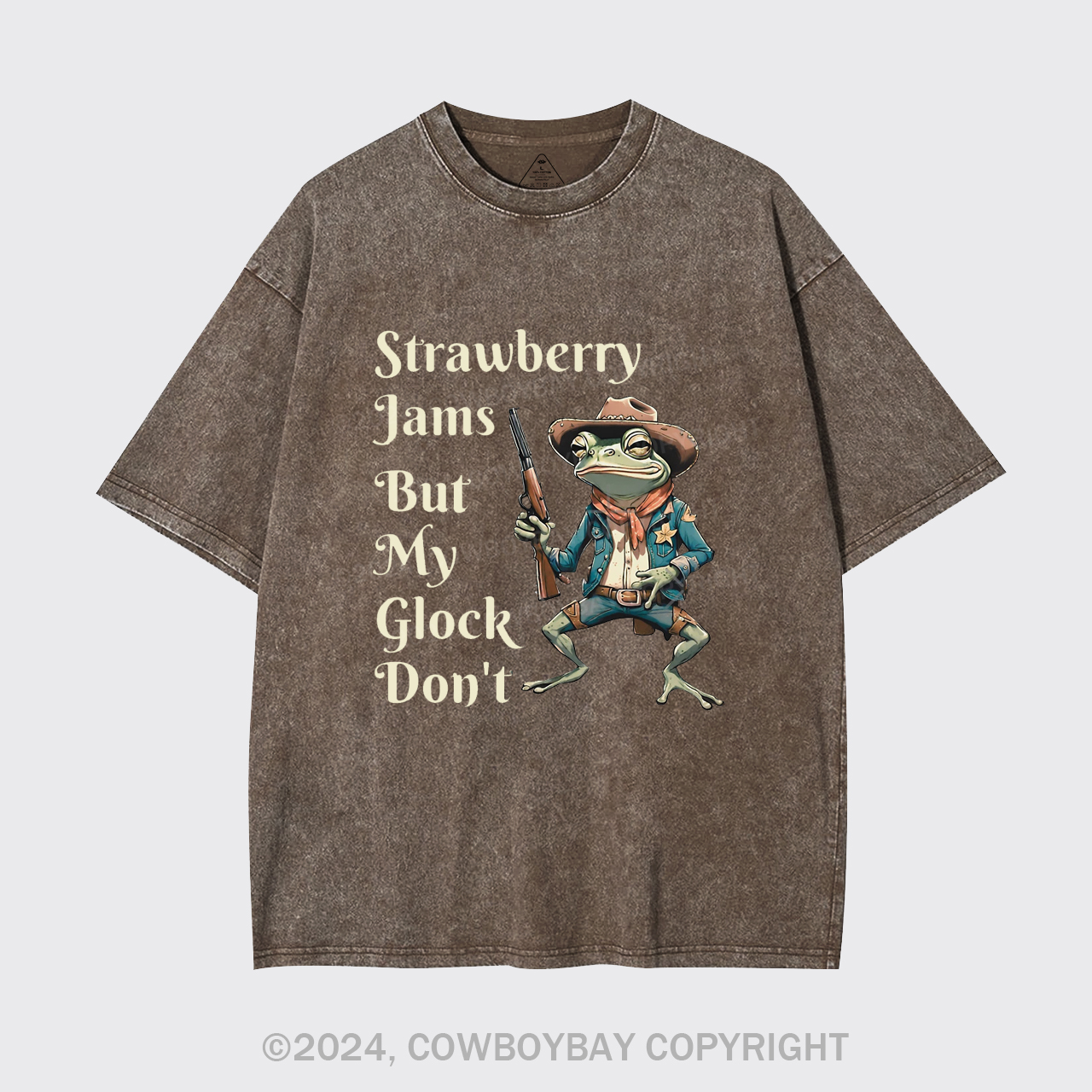 Strawberry Jams But My Glock Don't Garment-dye Tees