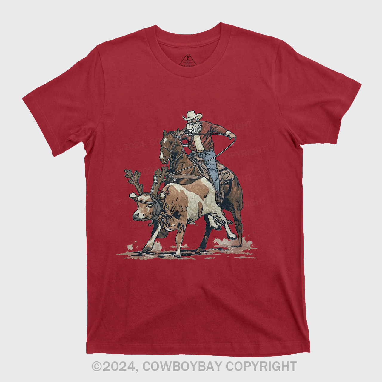 Western Roping Santa T-Shirts