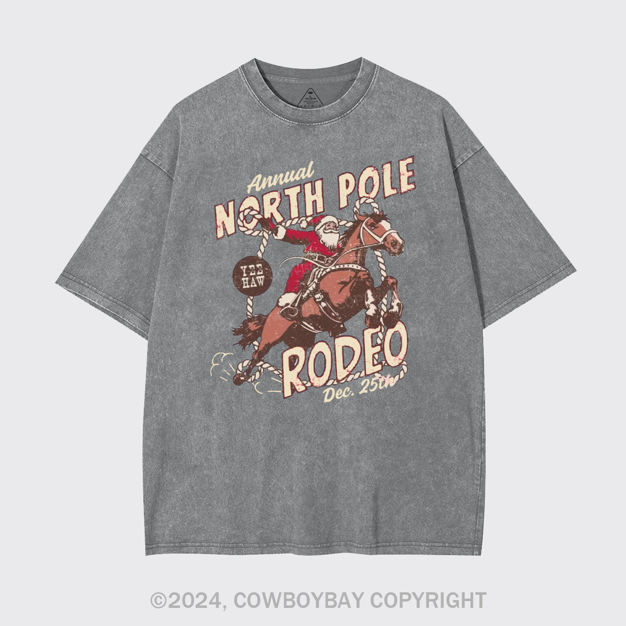 North Pole Rodeo Crewneck Garment-dye Tees