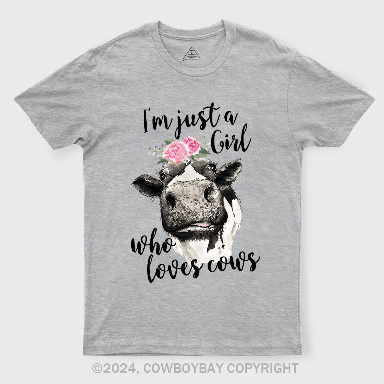 I'm Just A Girl Who Loves Cows Cowboy T-Shirts