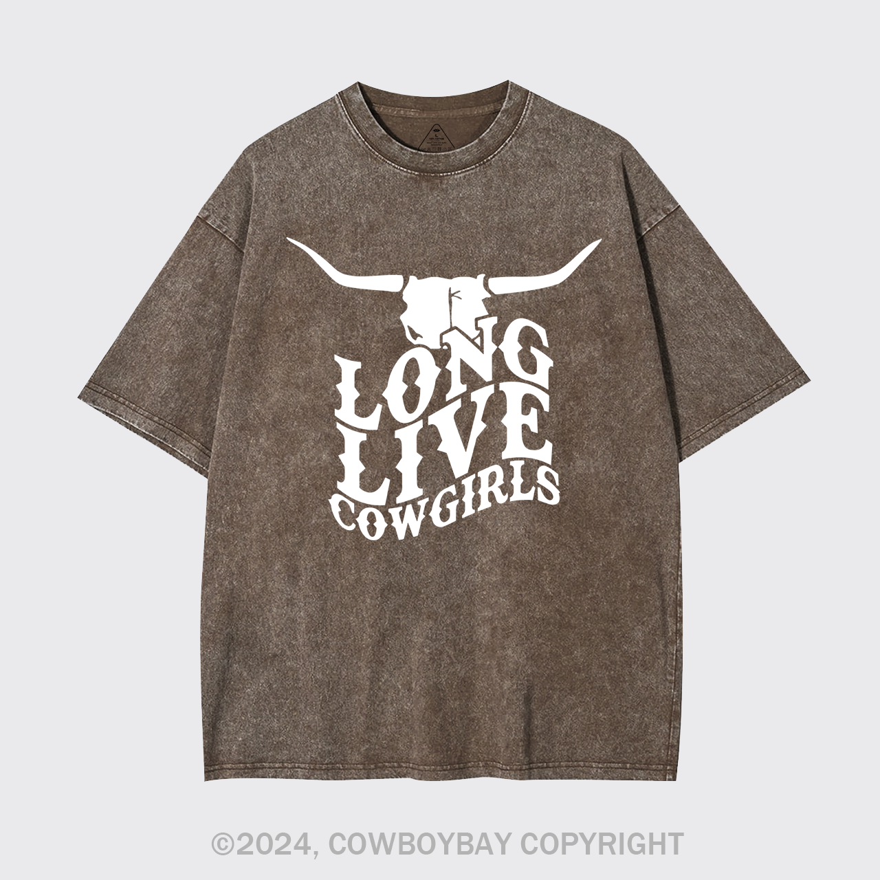 Cow Bull Long Live Cowgirls Garment-dye Tees