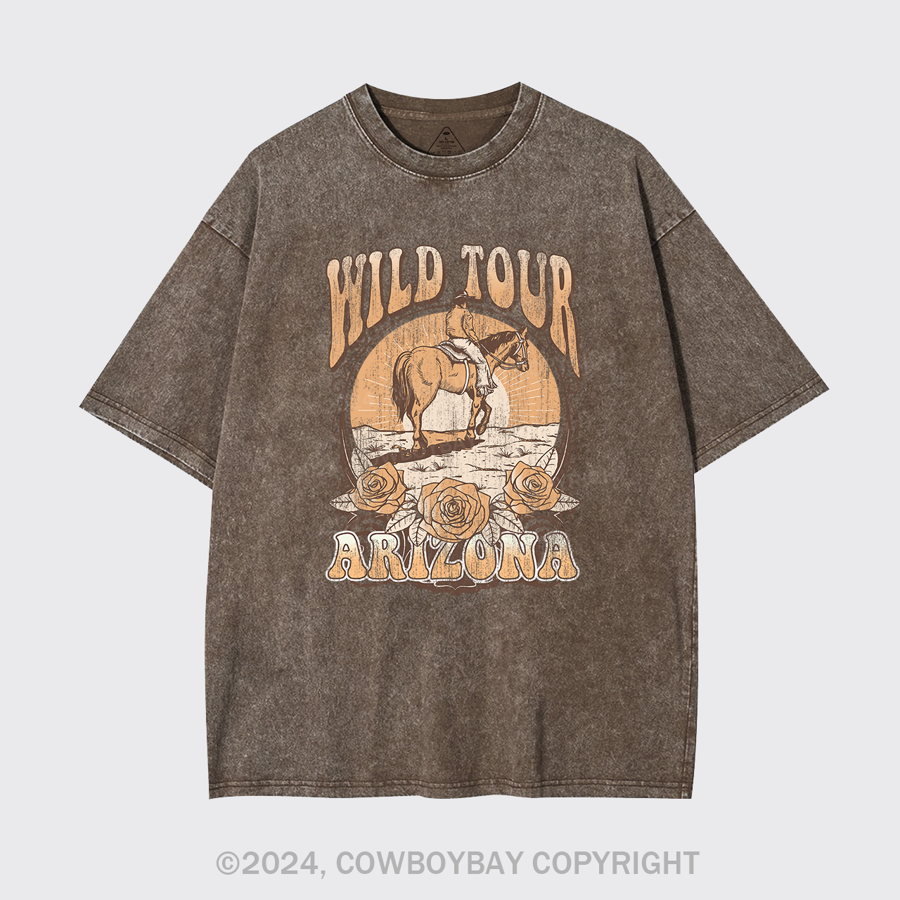 Wild Tour Arizona Cowboy Garment-dye Tees