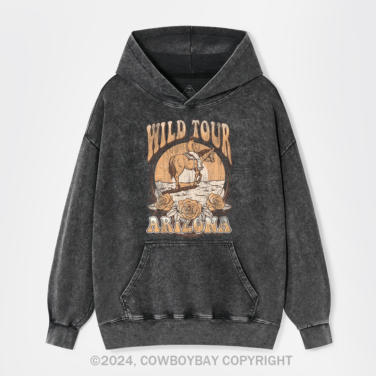 Wild Tour Arizona Cowboy Garment-Dye Hoodies
