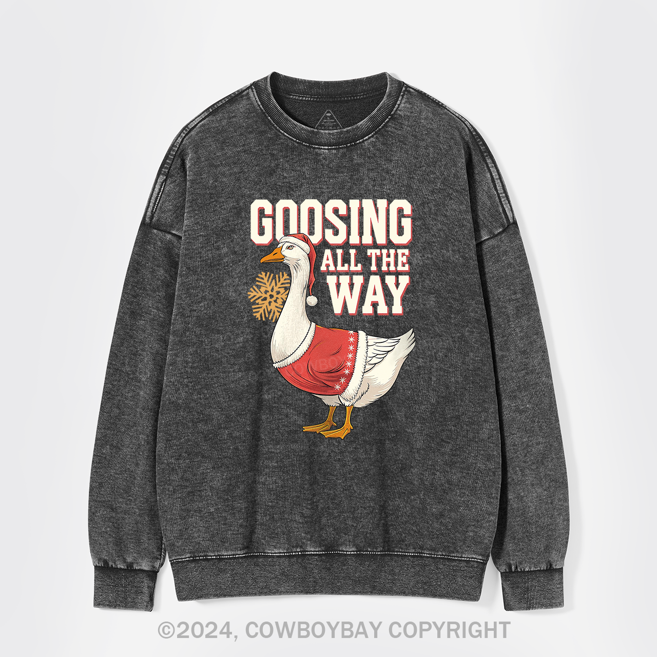 Goosing All The Way Washed Sweatshirts