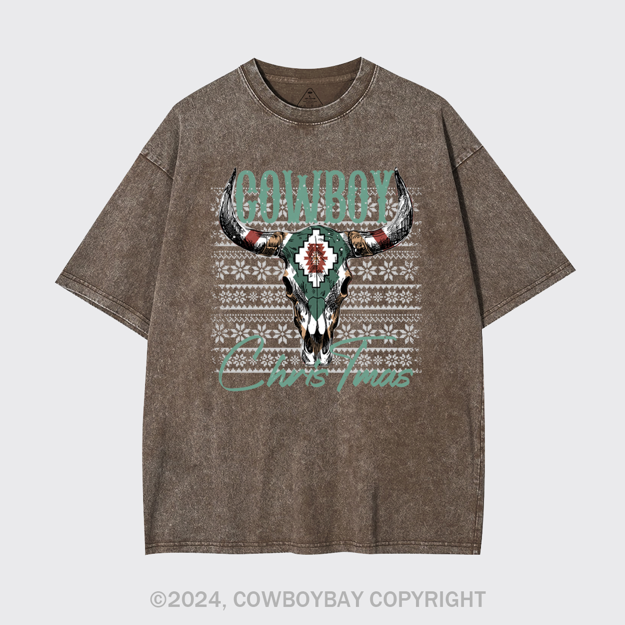 Cowboy Christmas Garment-dye Tees