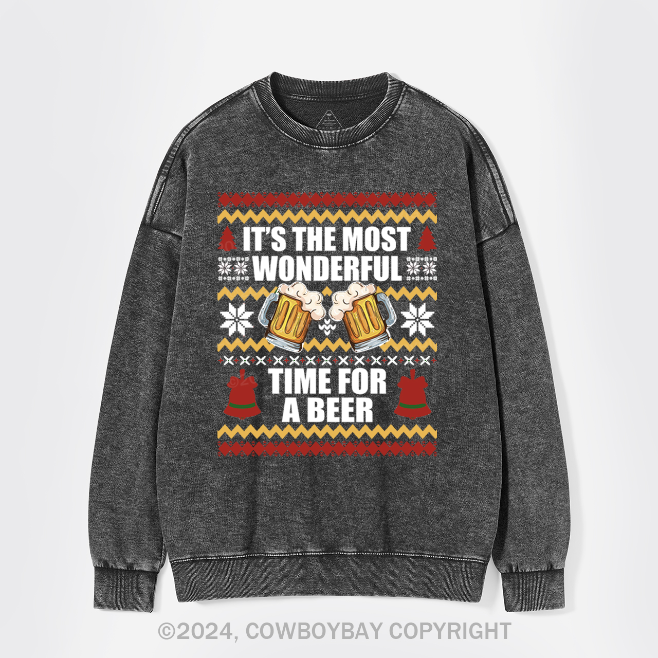 It's The Most Wonderful Time For A Beer Washed Sweatshirts