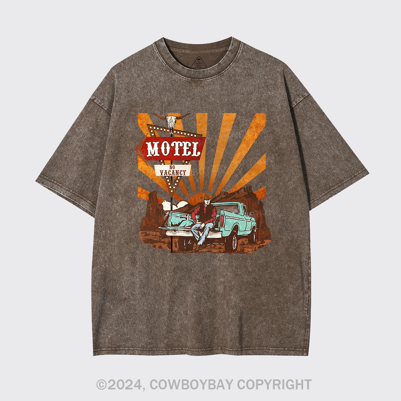 Cowboy Motel Desert Truck Garment-dye Tees
