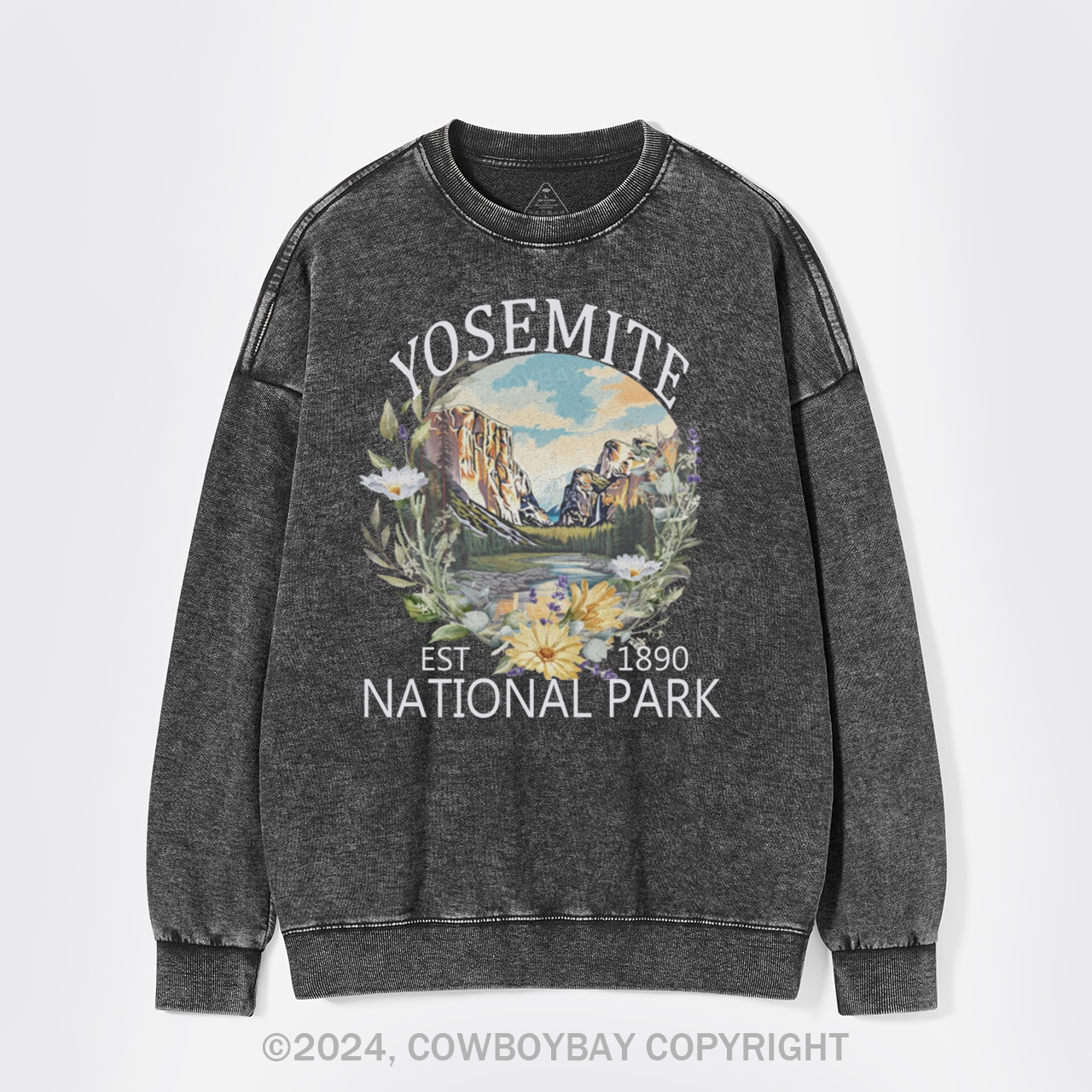 Cute Floral National Park Washed Sweatshirts