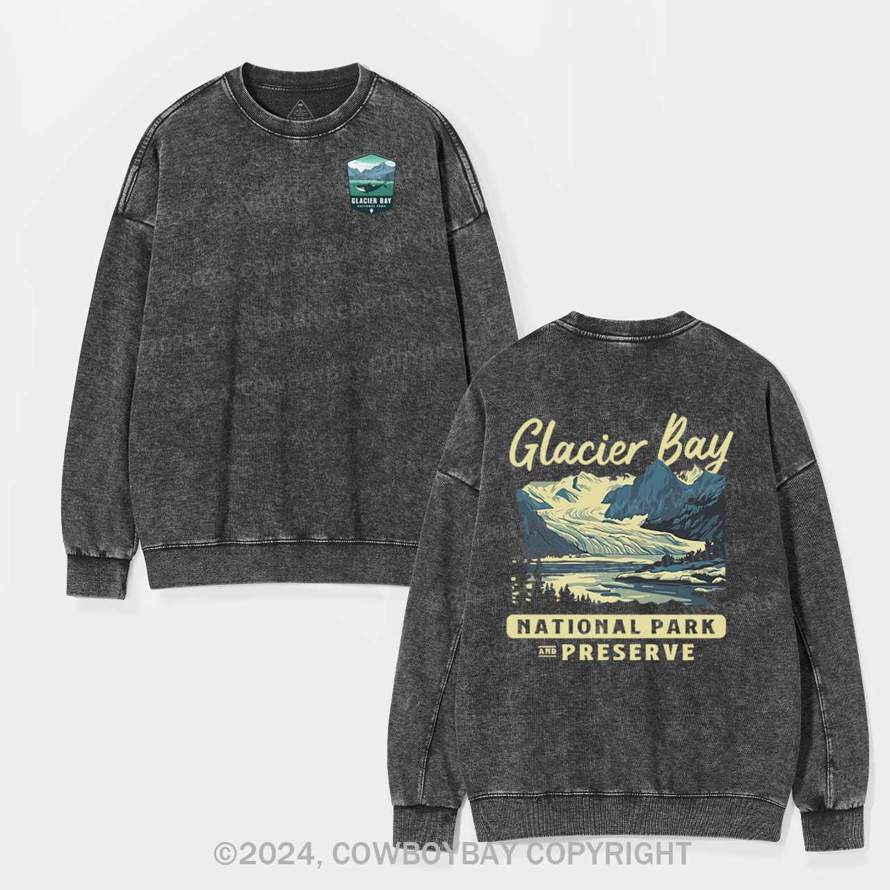Glacier Bay National Park Washed Sweatshirts