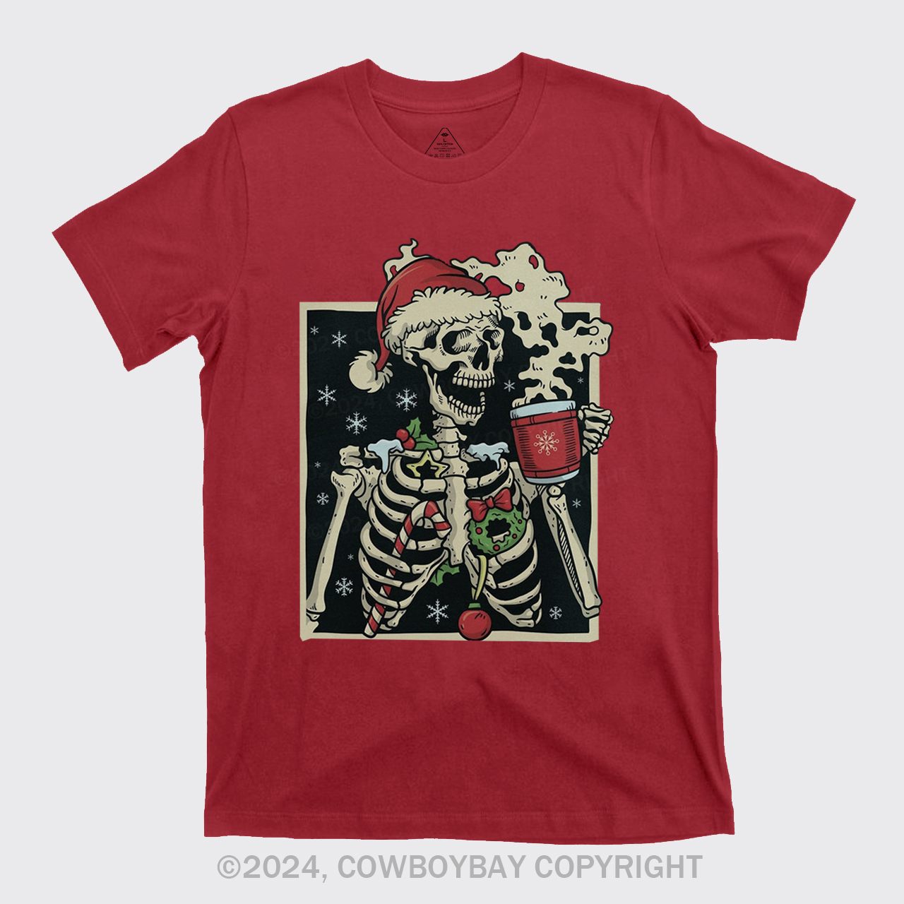 Dead Inside Skeleton Christmas T-Shirts