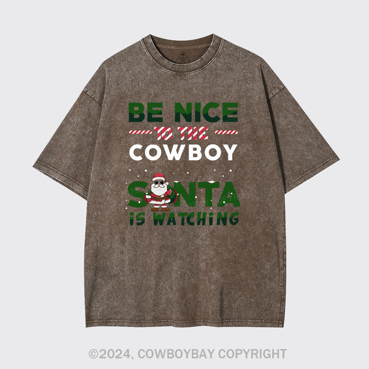 Funny Cowboy Christmas Garment-dye Tees