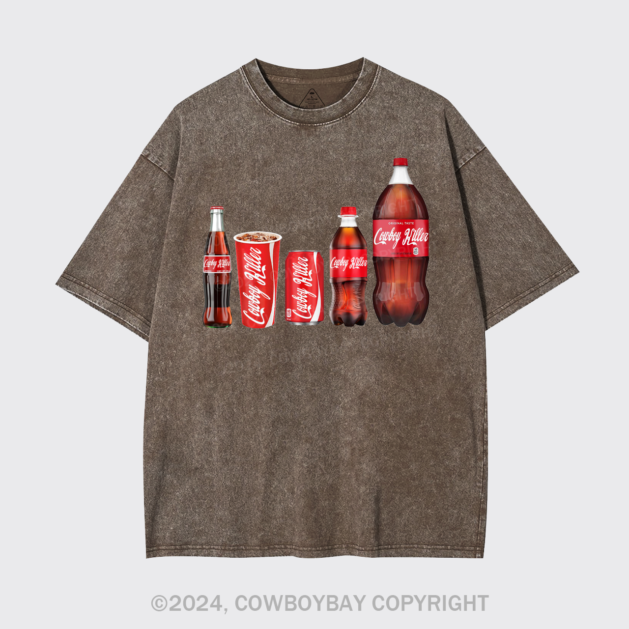 Funny Cowboy Killer Garment-dye Tees