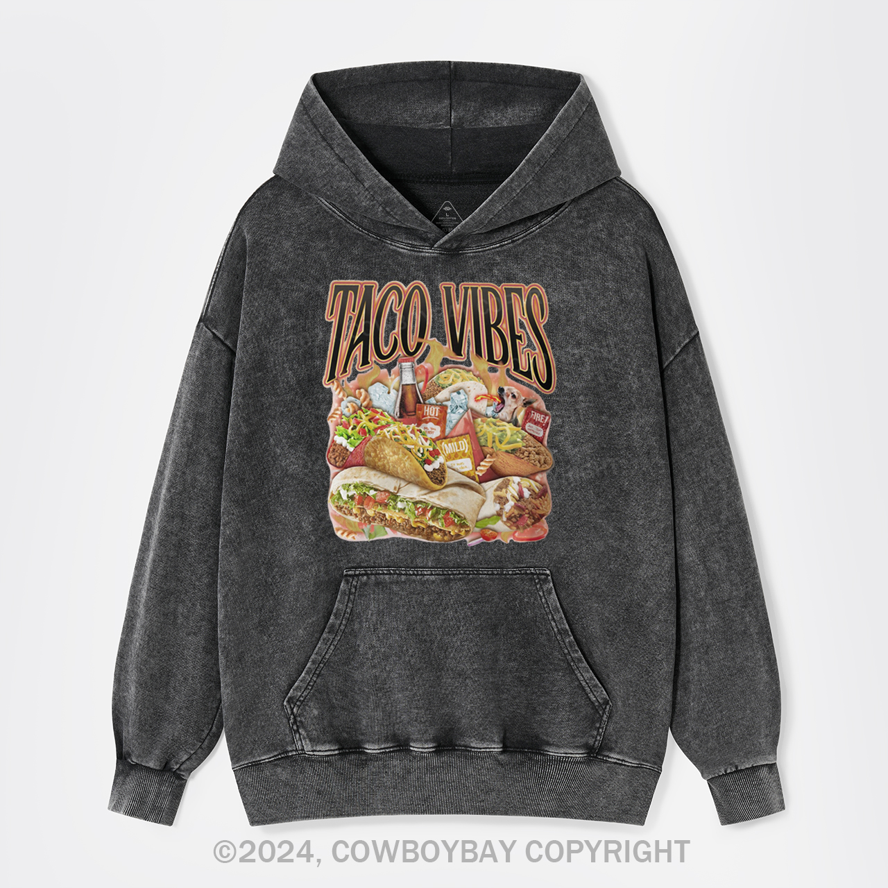 Taco Vibes Garment-Dye Hoodies