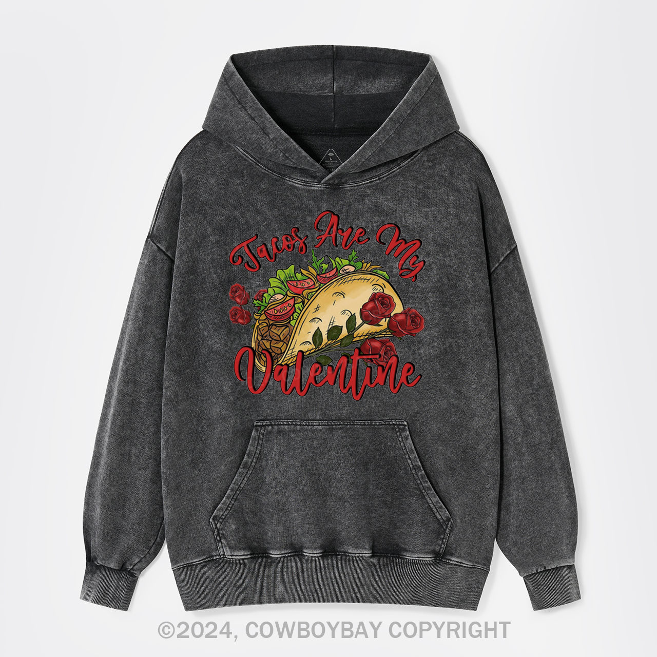 I'm Into Fitness, Fitness Taco In My Mouth Garment-Dye Hoodies