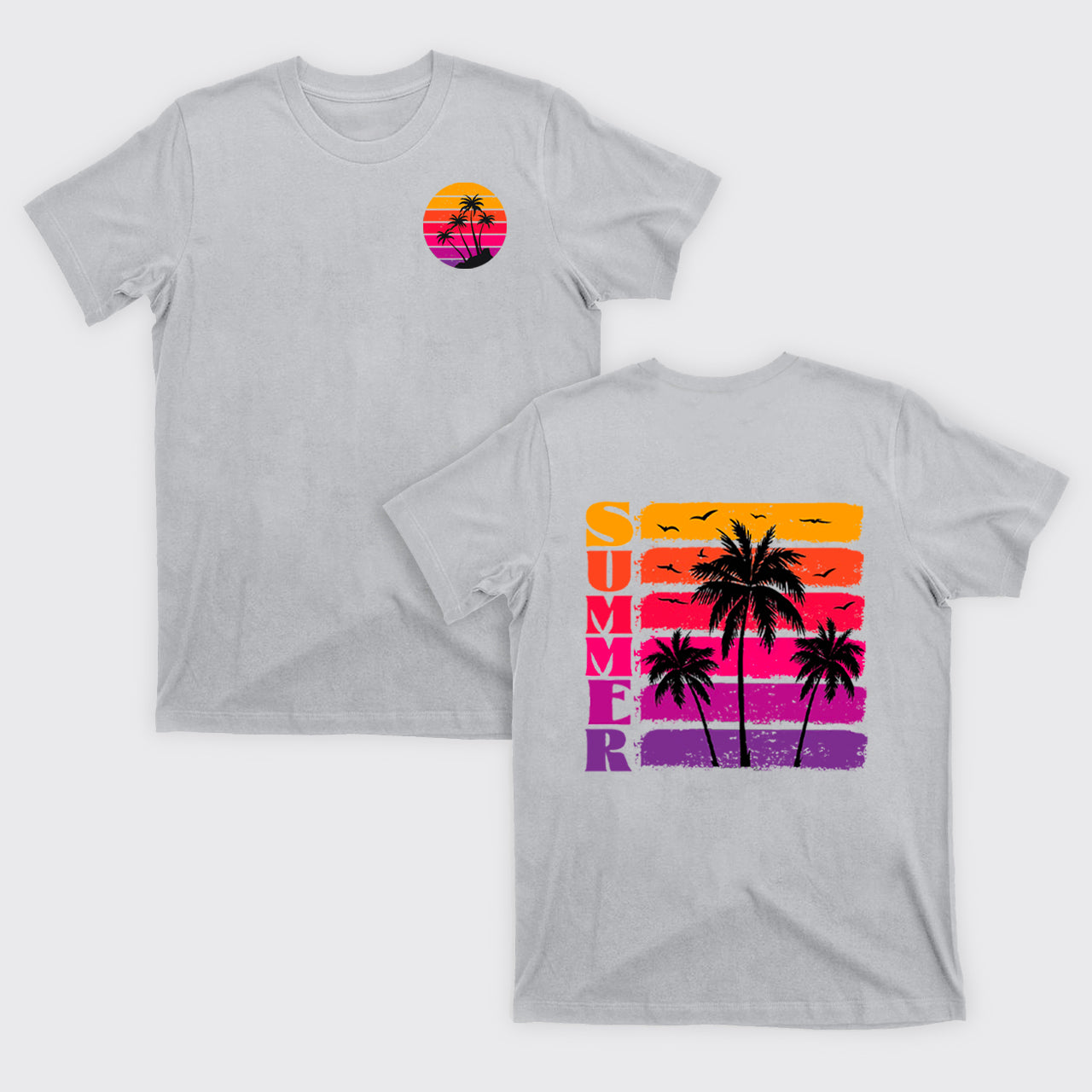 Palm Trees And Sunset T-Shirts