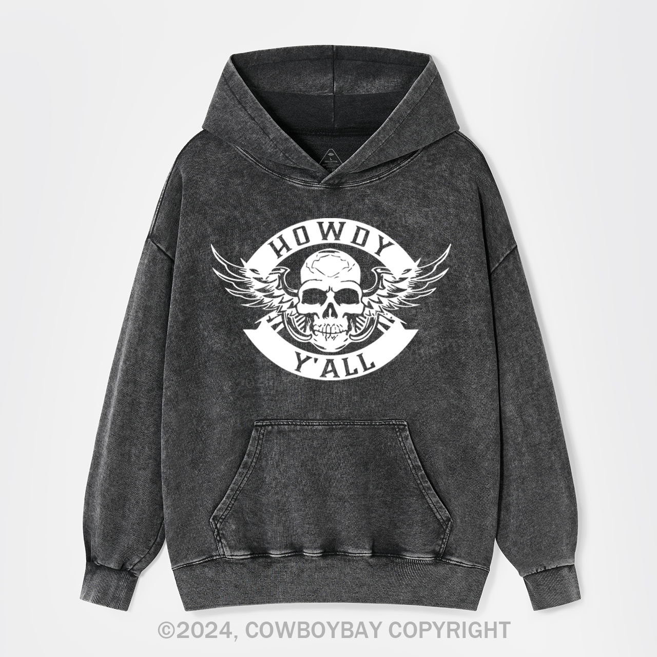 Howdy Y'all Logo Garment-Dye Hoodies