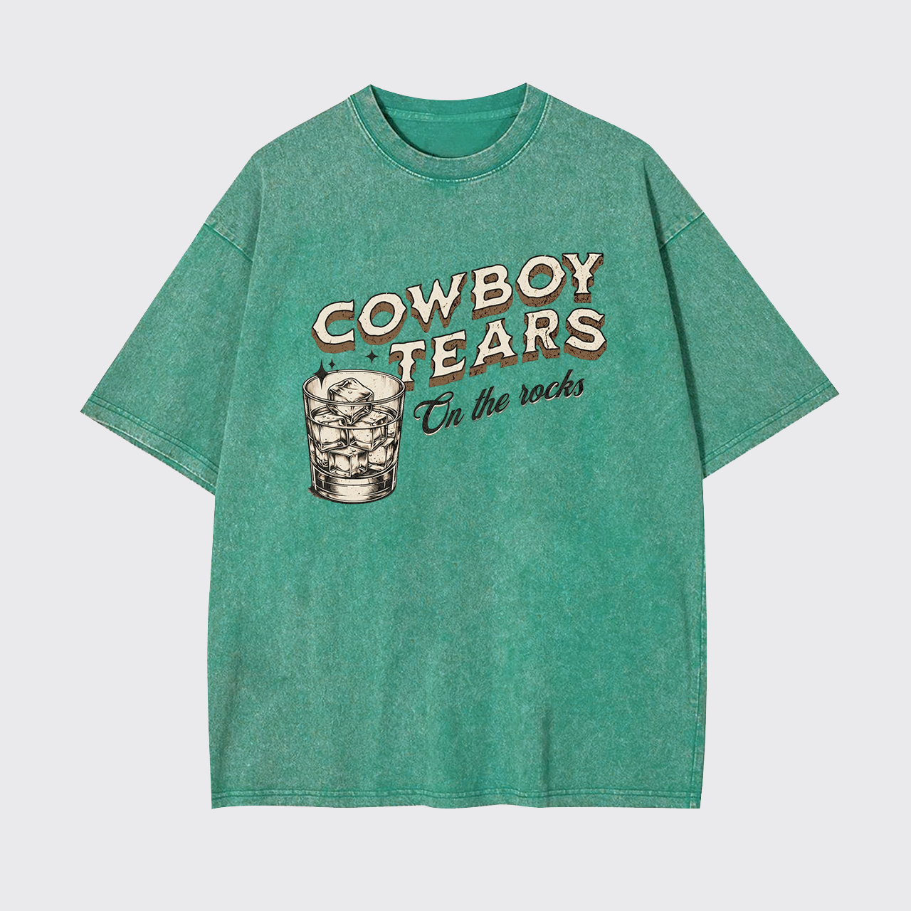 Cowboy Tears On The Rocks Garment-dye Tees