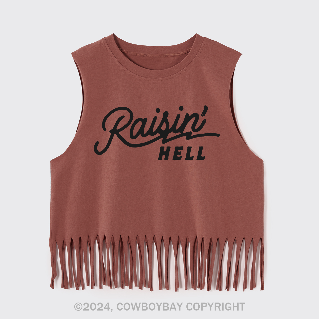Raisin' Hell Funny & Humorous Fringe Tank