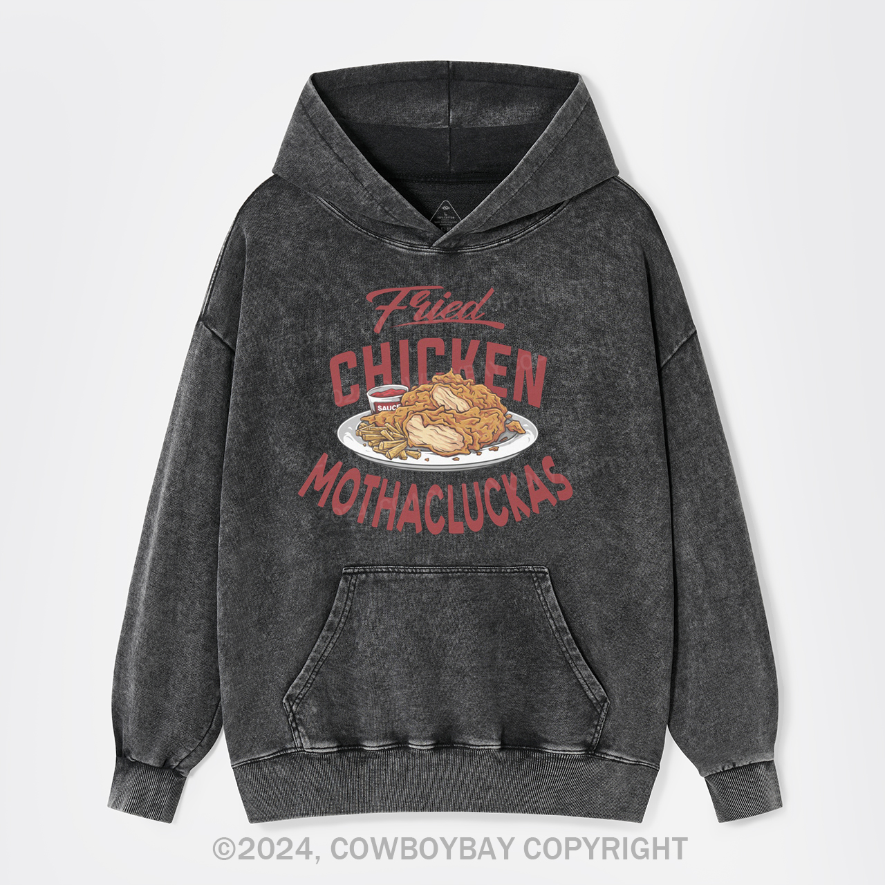 Fried Chicken Garment-Dye Hoodies