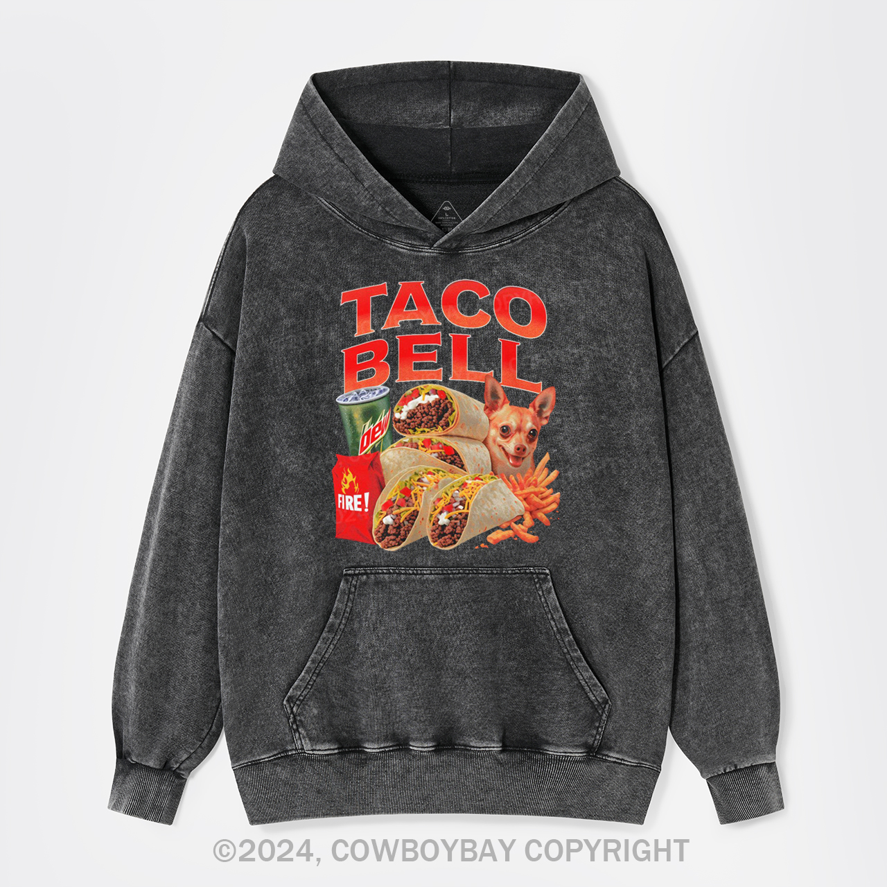 Taco Bell 90's Garment-Dye Hoodies