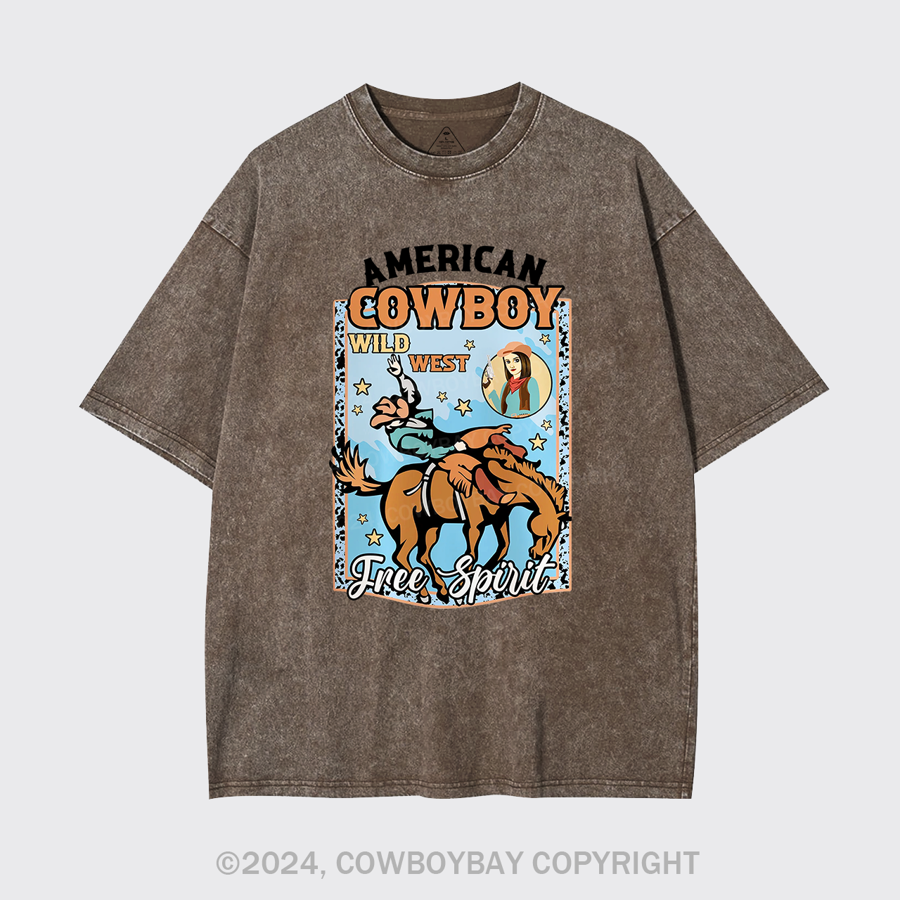 American Cowboy Wild West Garment-dye Tees