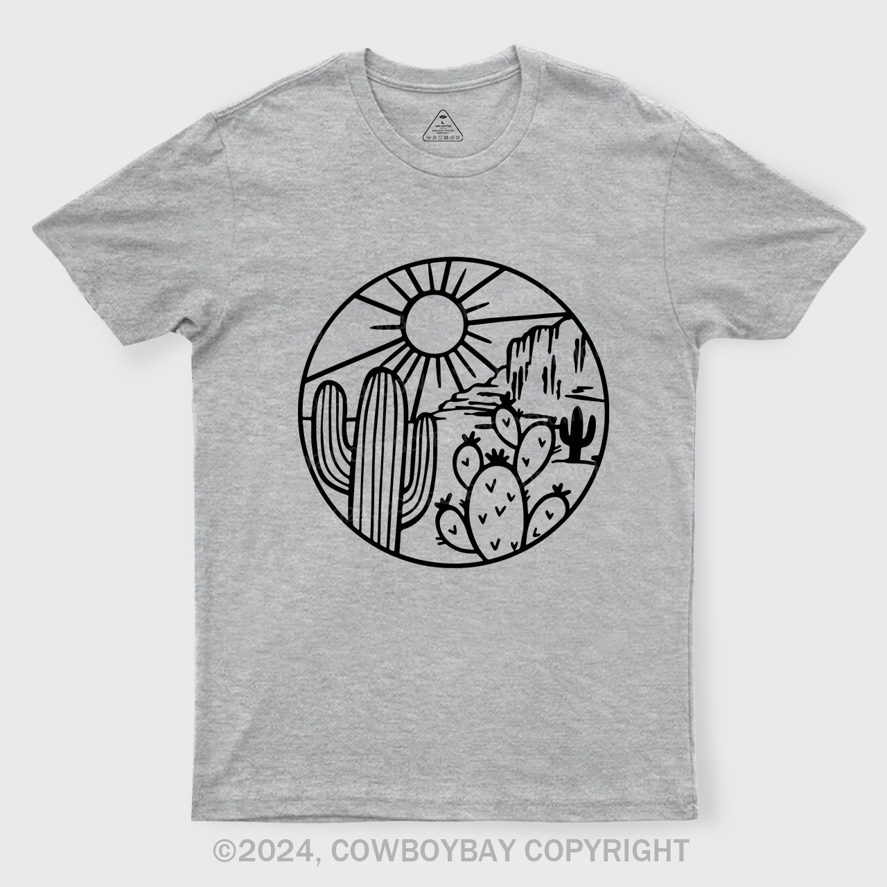 Desert Cactus Adventure Cowboy T-Shirt