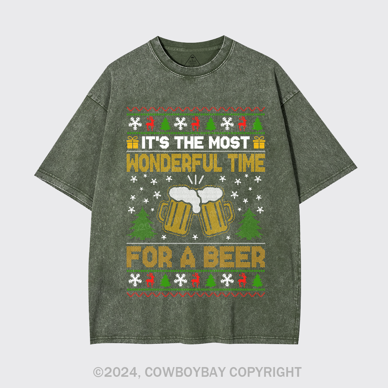 It's The Most Wonderful Time For A Beer Garment-dye Tees