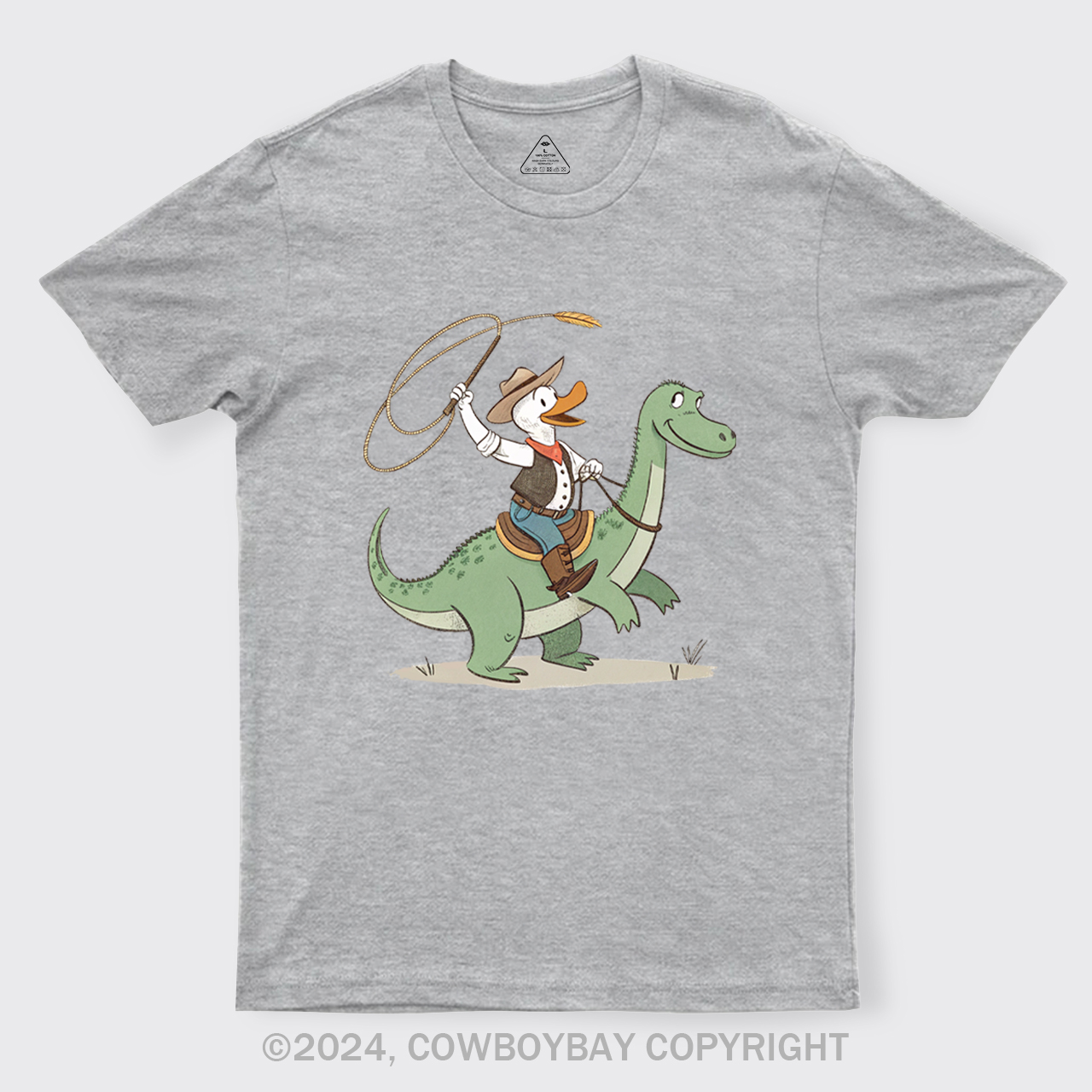 Cowboy Duck Riding Dinosaur T-Shirts