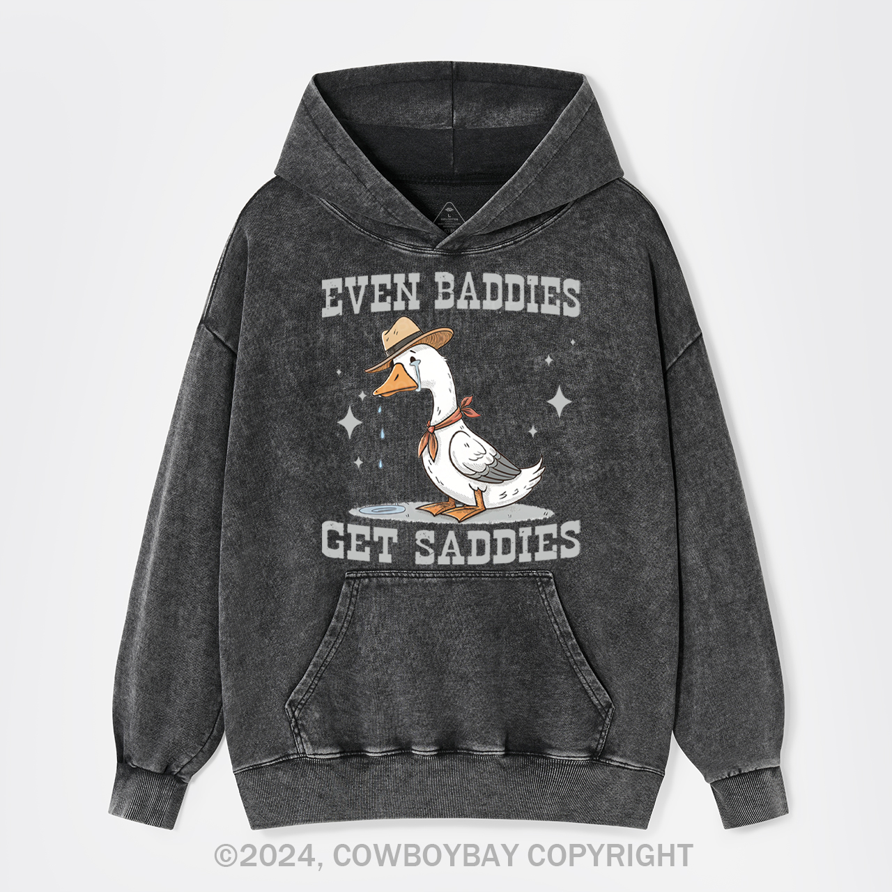 Even Baddies Get Saddie Garment-Dye Hoodies