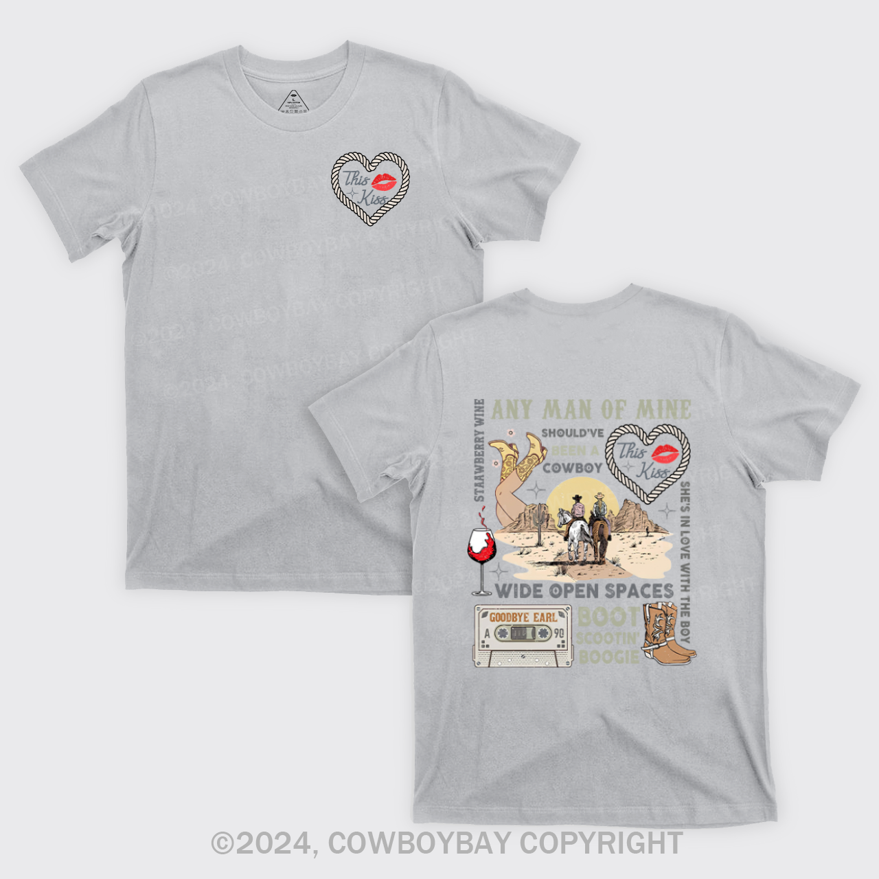 90s Country Music Any Man of Mine Valentine T-Shirts