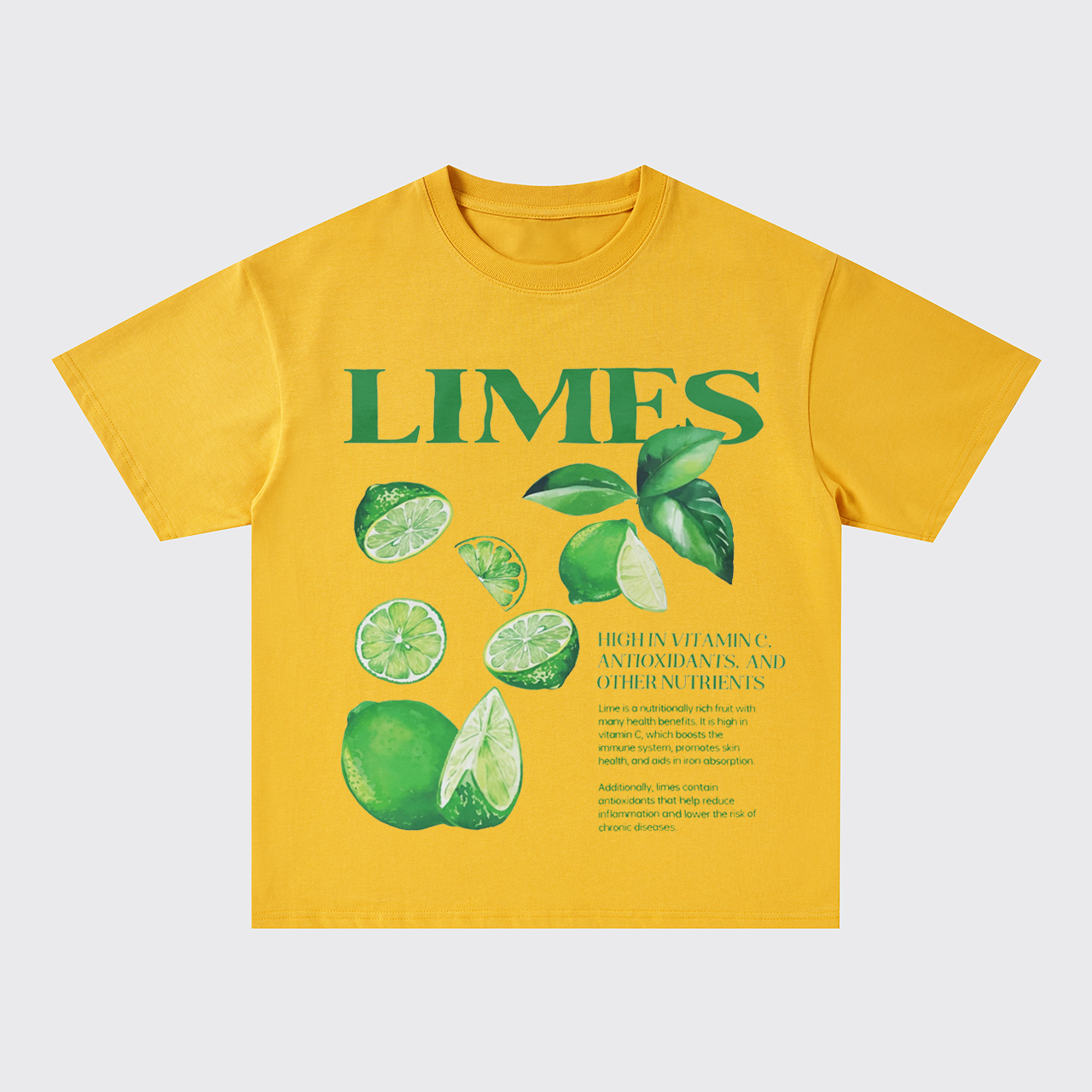 Retro Style-Fresh Limes Oversize T-Shirts