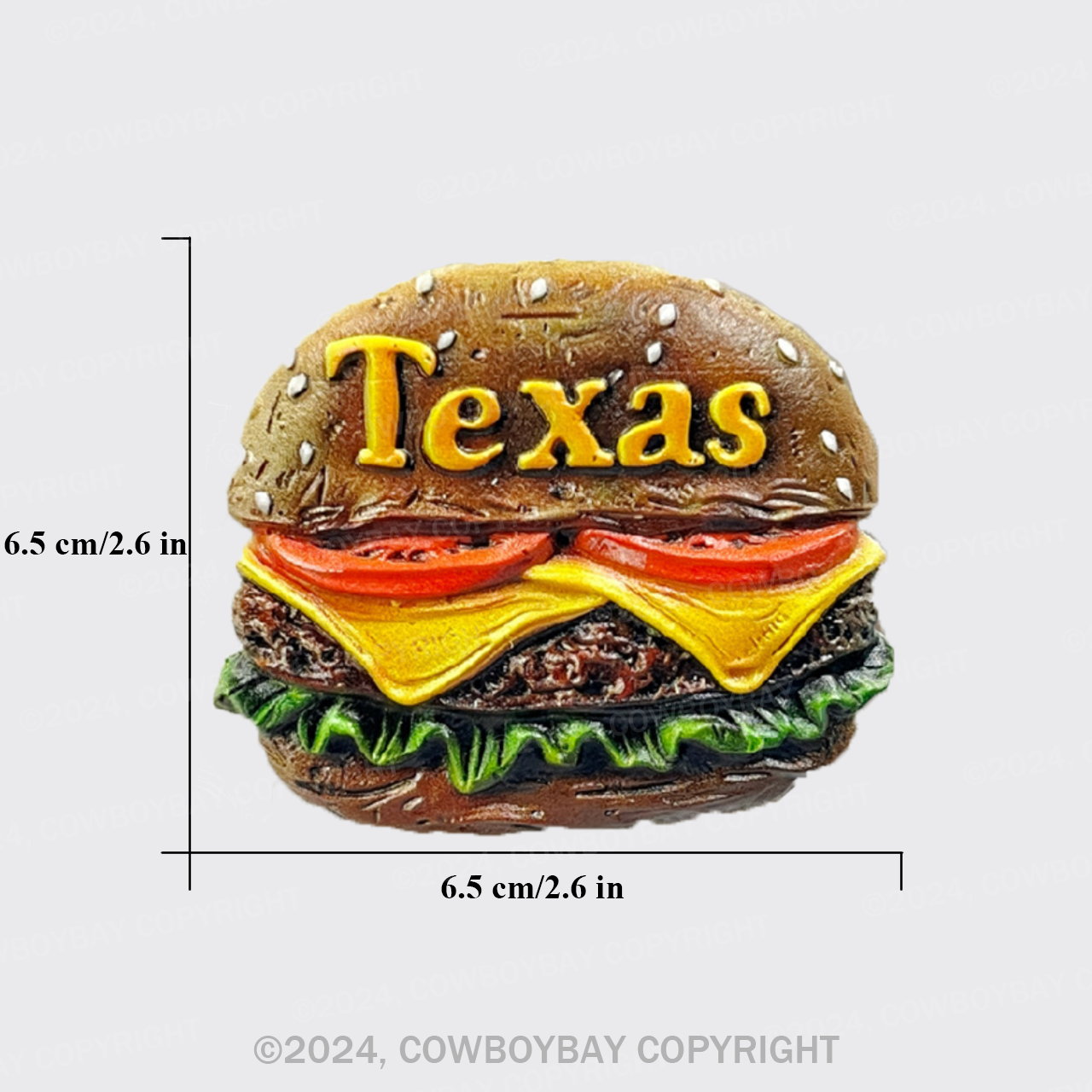 3D Painting Texas Fridge Magnet_1