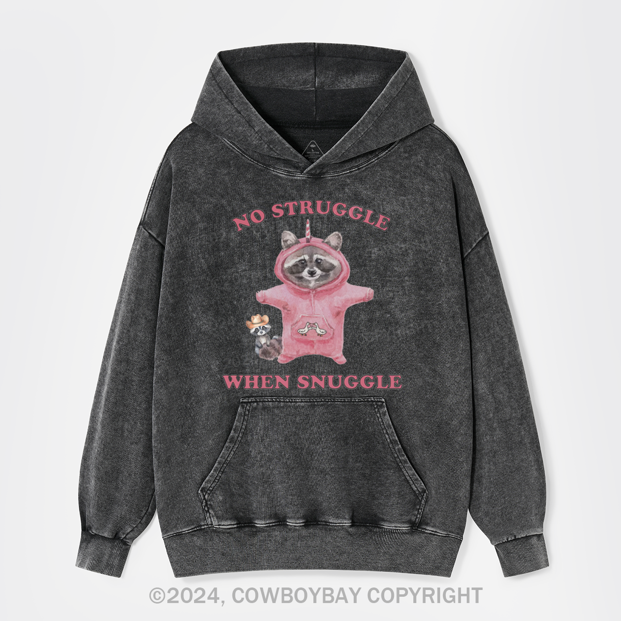 No Struggle When Snuggle Garment-Dye Hoodies