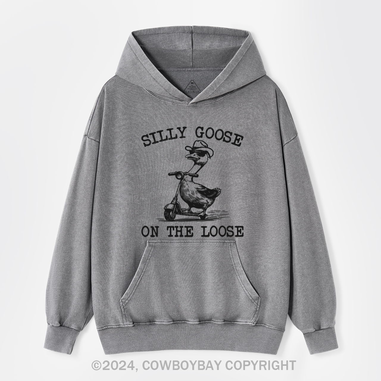 Vintage Cowboy Goose Garment-Dye Hoodies
