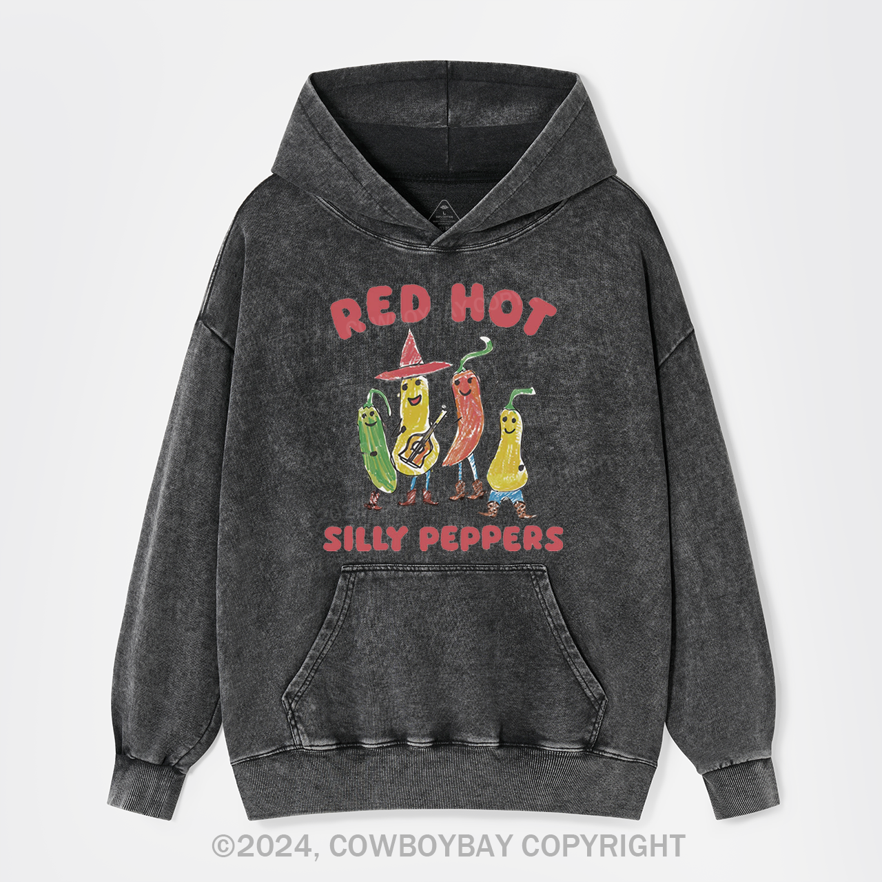 Silly Peppers Garment-Dye Hoodies