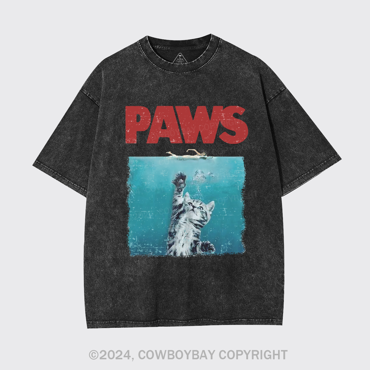Paws Kitten Jaws Garment-dye Tees