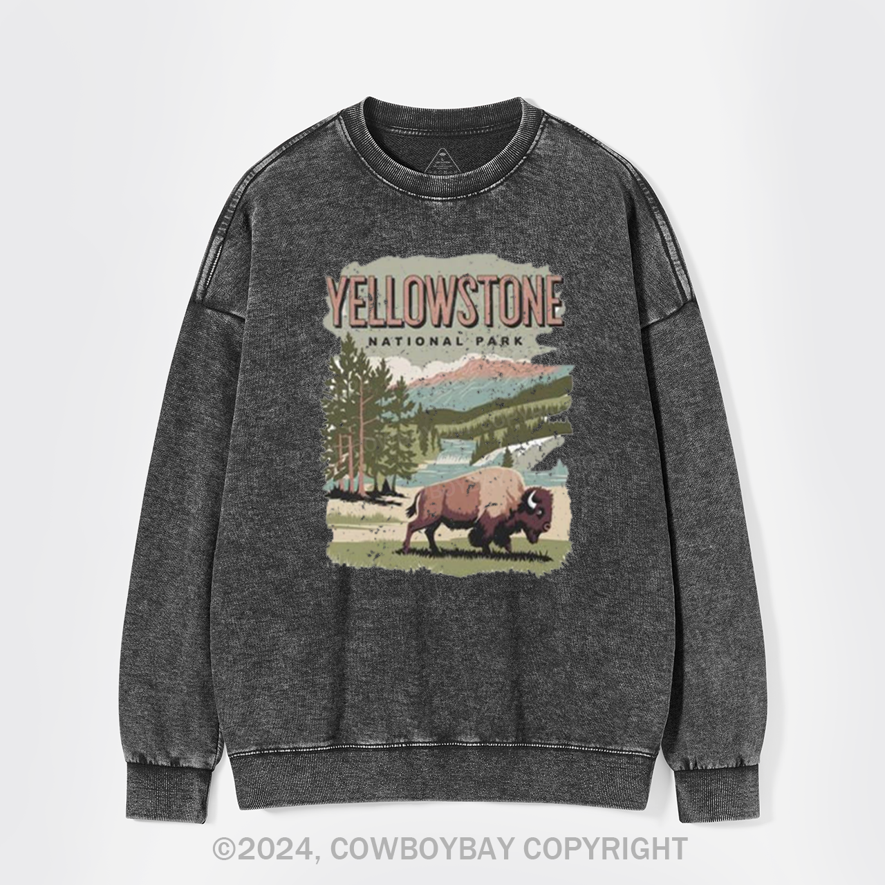 Vintage Yellowstone National Park Washed Sweatshirts