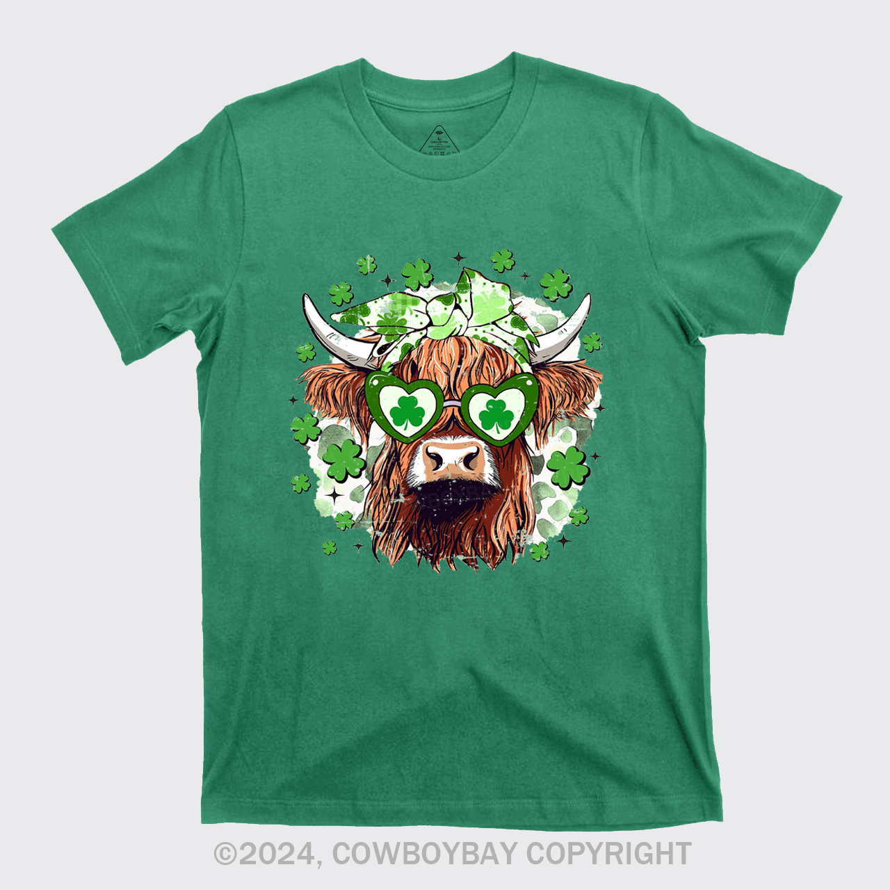 St Patrick's Day Highland Cow T-Shirts